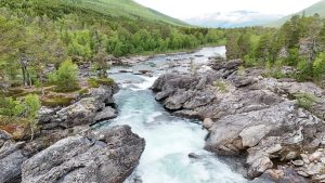 Dronebilder fra området rundt Krokstrand