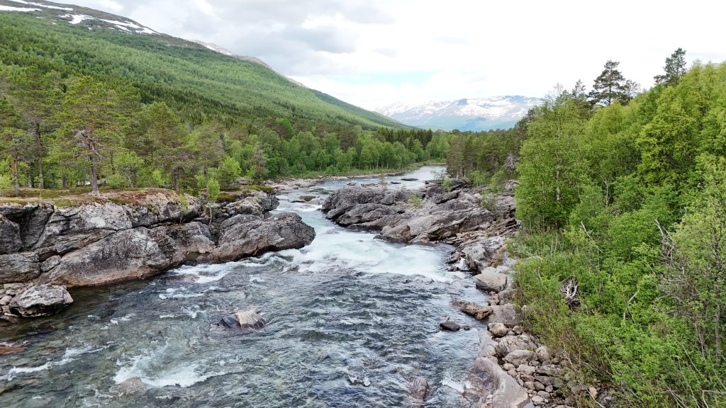 Dronebilder fra området rundt Krokstrand