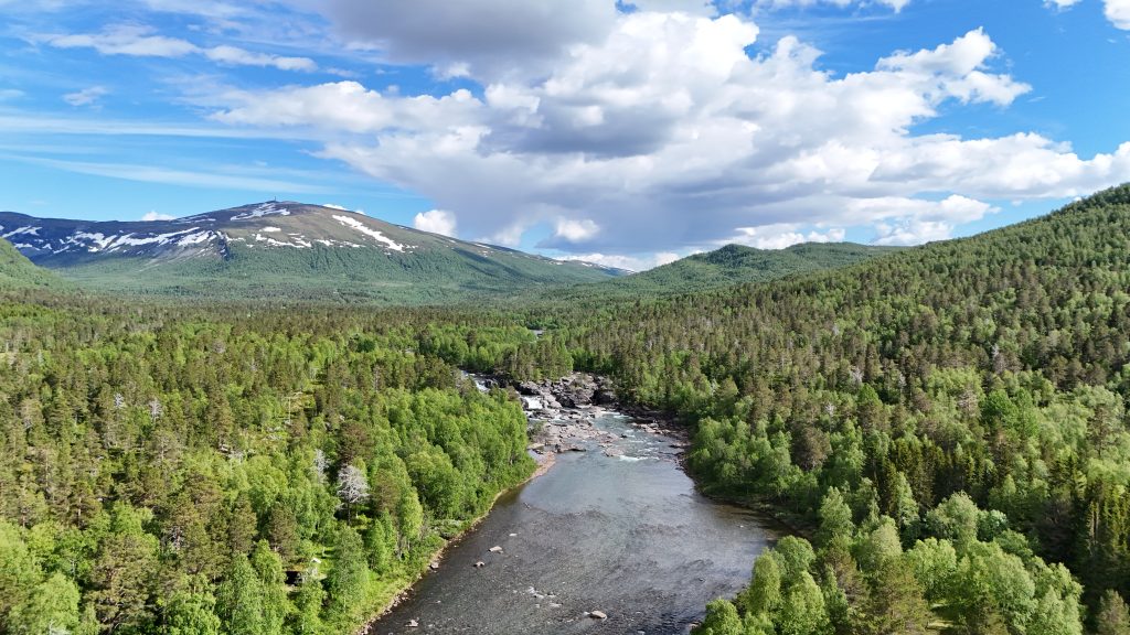 Dronebilder fra området rundt Krokstrand